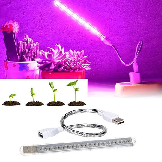 USB LED Grow Light - Compact Red & Blue Grow Light for Hydroponics and Indoor Gardening