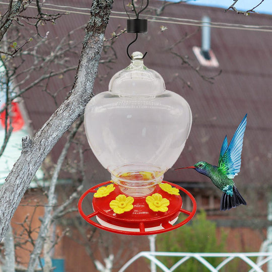 Hummingbird Feeder - Leak-Proof and Detachable Outdoor Feeder for Window and Garden, Easy to Clean, Unique Design