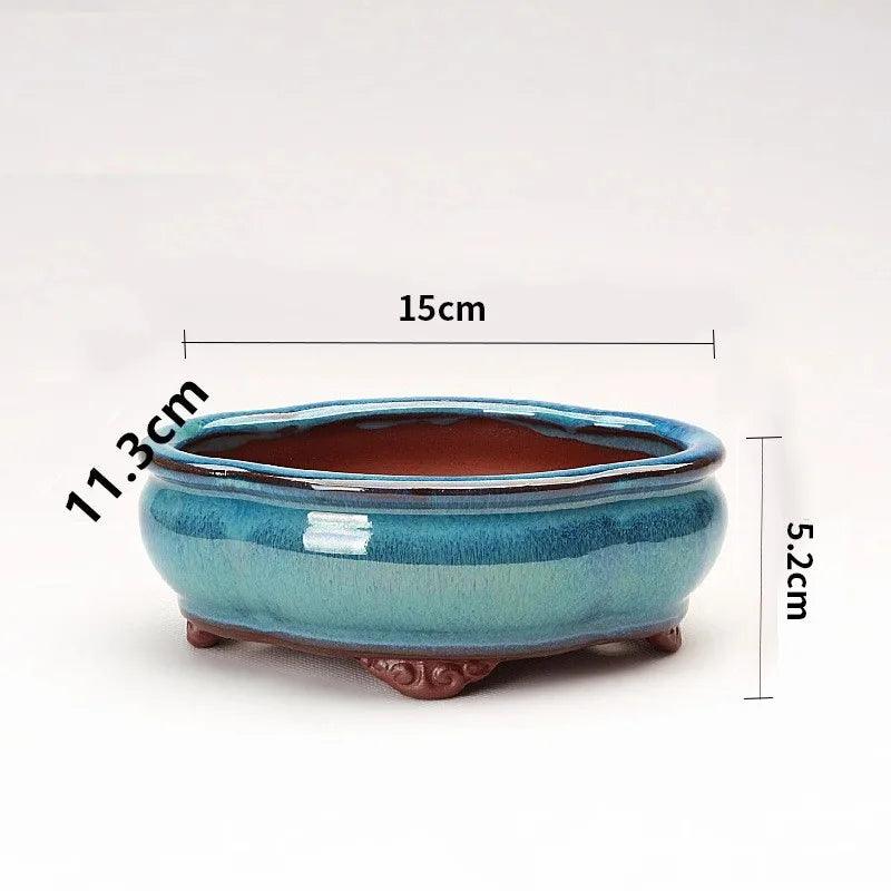 Creative Chinese Style Bonsai Flowerpot - Purple Sands Ceramic Plant Pot