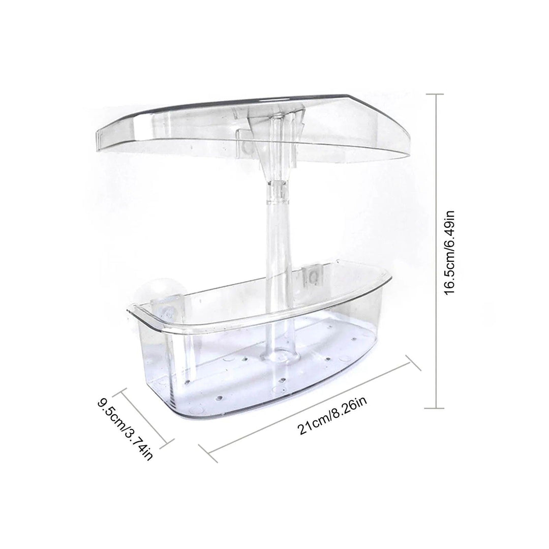 Clear View Acrylic Bird Feeder for Windows | Transparent Tray with Suction Cups | Small Window Sill Feeder | Easy Install