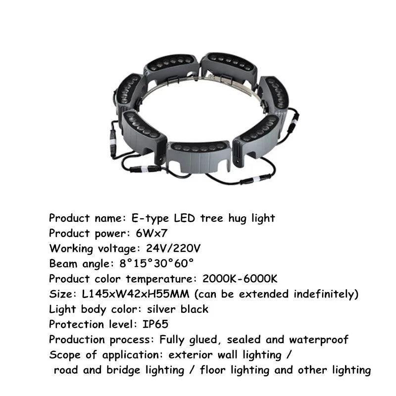 24V 6W Outdoor LED Pathway Lights - Landscape Tree Lights, Lawn Lighting, Garden Floor Lamp, IP65 Aluminum Body