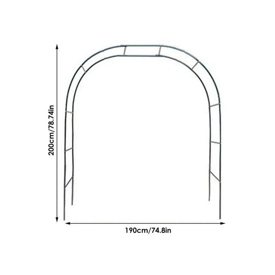 Metal Garden Arch Trellis - Sturdy Iron Wedding Flower Stand, Climbing Plant Support, Decorative Garden Arched Trellises