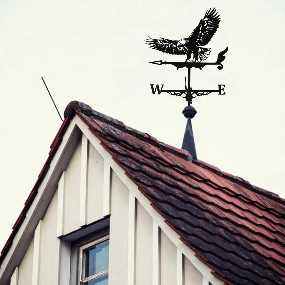 Weathervane Roof Weather Vanes Garden Stake Wind Spinners - Retro Outdoor Decoration for Home, Garage, Cupola, Shed & Gazebo