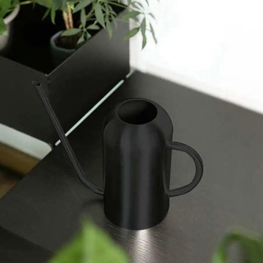 Long Spout Watering Can - 1.5L Stainless Steel Watering Can Garden Watering Port Ideal for Indoor and Outdoor Plants