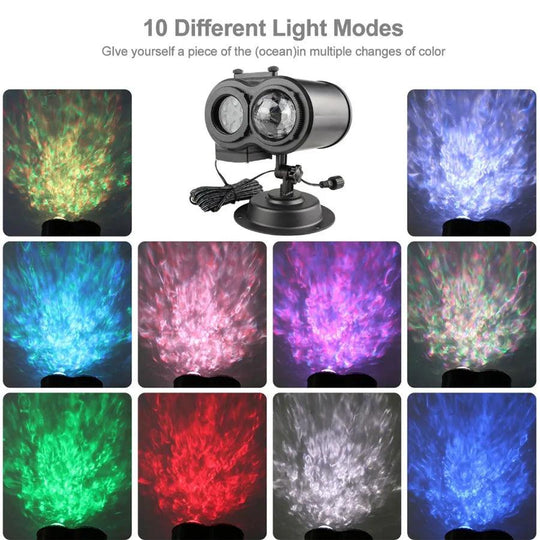 Remote Controlled Halloween Projector Lights | 16 Slides, LED Light Show | Waterproof Projection Lamp for Christmas, Halloween, Party Decorations