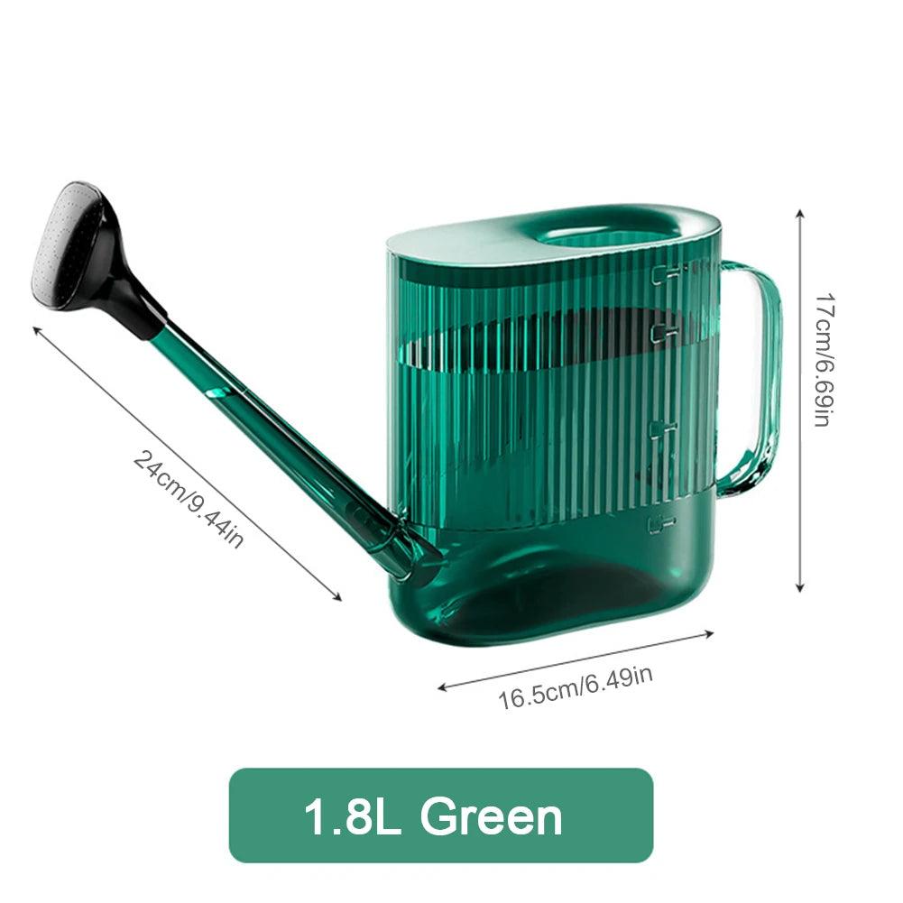 1800ML Plastic Watering Can with Sprinkler Head Modern Water Can with Long Spout for Indoor Outdoor Plants Flower