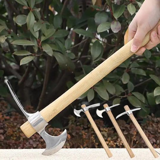 Pick Axe Garden Tool – 2-in-1 Small Stainless Steel Pickaxe with Handle for Efficient Digging & Landscaping