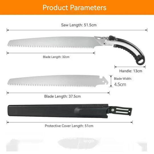 Detachable Folding Hacksaw - Multifunctional Wood Cutting and Garden Pruning Saw