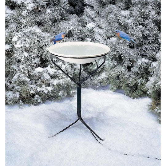 Heated Bird Bath with Stand | 20" Outdoor Heated Birdbath for Winter | Bird Bath Heater | Solar Heated Bird Bath