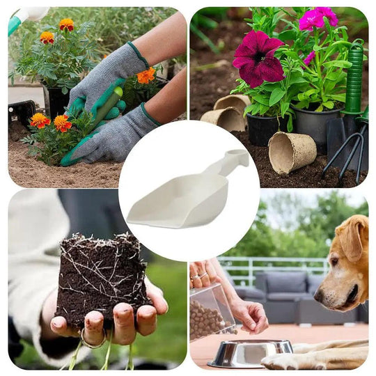 Soil Scoop Shovel - Thickened Ergonomic Plastic Hand Scoop Shovel for Snow, Gardening, and More