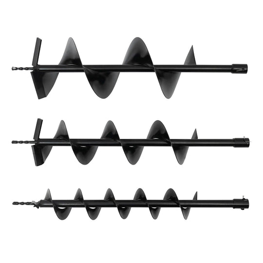 52cc 2-Stroke Gas Powered Post Hole Digger with 3 Drill Bits, Auger Fence Pole Hole Digger for Gardening & Fencing