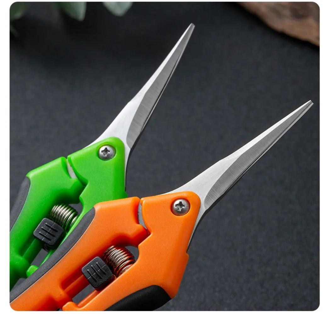 Stainless Steel Secateurs - Bonsai Shears for Pruning, Fruit Picking, and Household Use