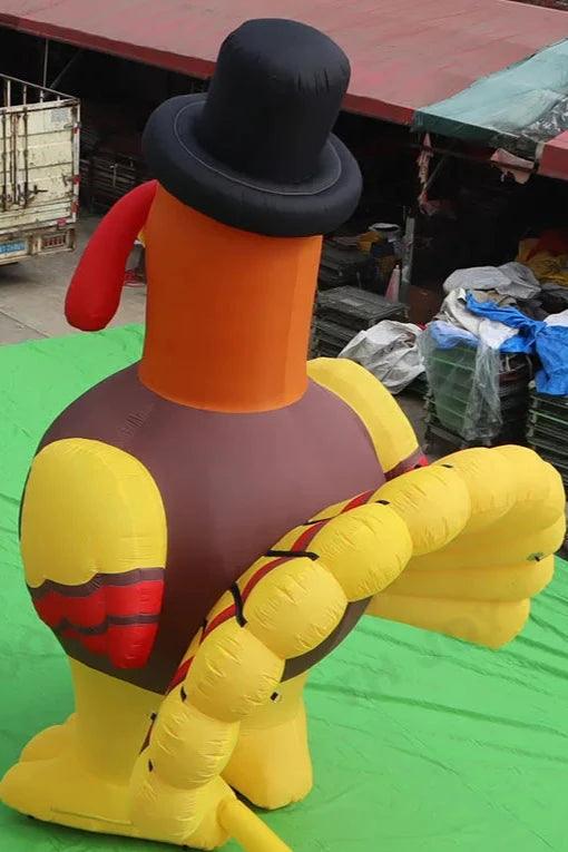 20ft Giant Inflatable Thanksgiving Turkey Yard Decoration - Blow Up Turkey for Outdoor Festivities