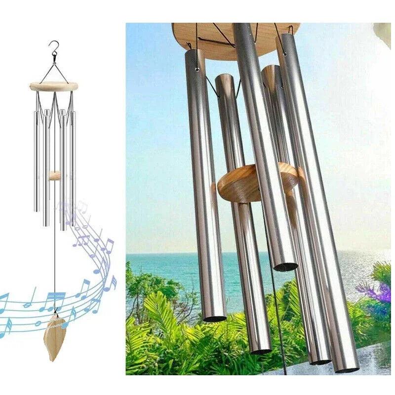 Memorial Wind Chimes for Sympathy, Personalized Corinthian Bells Chimes - Durable Outdoor Decor & Funeral Gifts