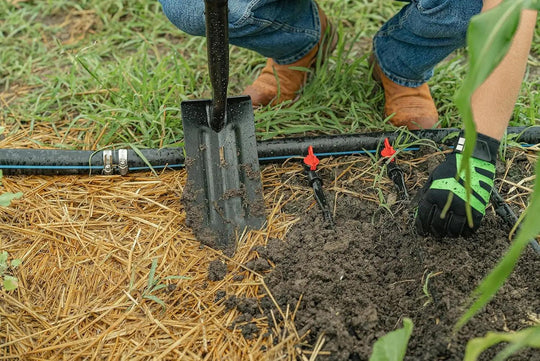 Heavy Duty Trenching Shovel - 59 Inch Long Carbon Steel Trencher Shovel with Ergonomic D-Handle & No-Slip Grip for Trenching and Digging