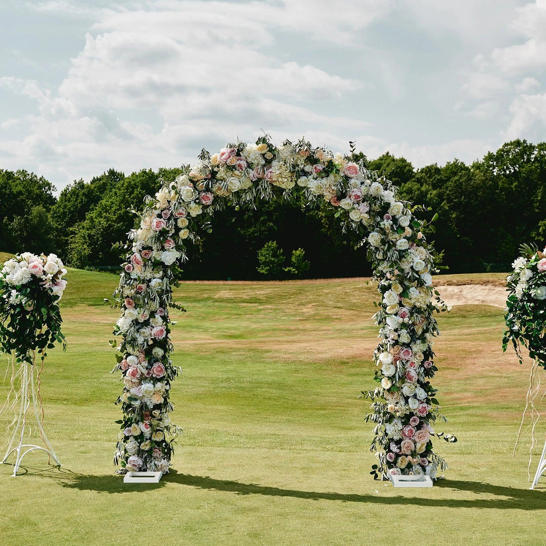 Large Metal Garden Arch for Wedding, Rose Arbor, and DIY Garden Decoration - Sturdy Archway for Yard, Party, and Outdoor Events