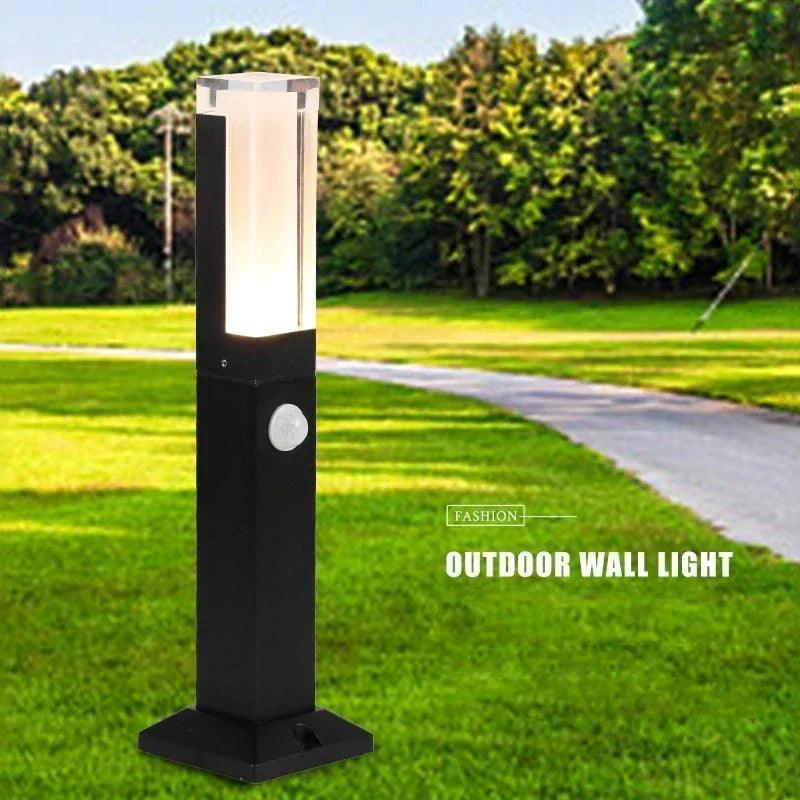 Human Motion Sensor 120 Volt LED Pathway Lights Outdoor Waterproof IP65 Aluminum Acrylic Shade Garden Villa Landscape Walkway Lawn Light