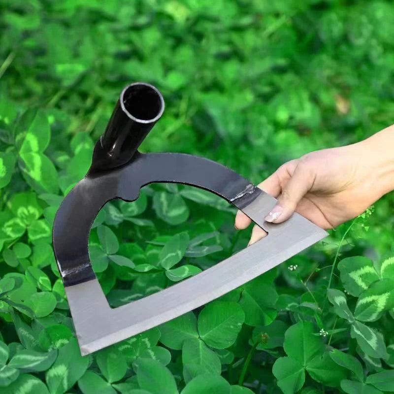 Handheld Hollow Hoe - Thickened Manganese Steel Weeding Tool for Soil Loosening and Vegetable Gardening