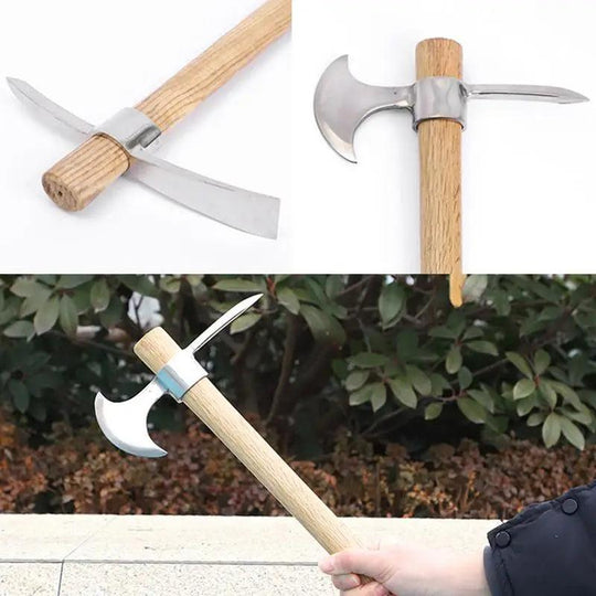 Pick Axe Garden Tool – 2-in-1 Small Stainless Steel Pickaxe with Handle for Efficient Digging & Landscaping