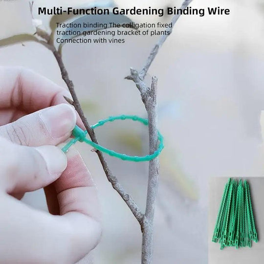 Twist Tie Garden Plant Clips – Reusable Plant Ties for Climbing Plants, Garden Twine, and Plant Securing Clips