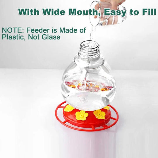 Hummingbird Feeder - Leak-Proof and Detachable Outdoor Feeder for Window and Garden, Easy to Clean, Unique Design