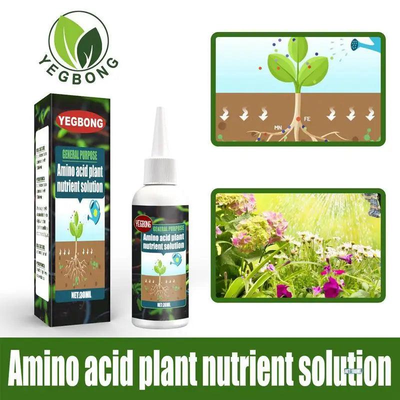 Universal Amino Acid Plant Nutrient Solution - Hydroponic & Soil Fertilizer for Enhanced Growth