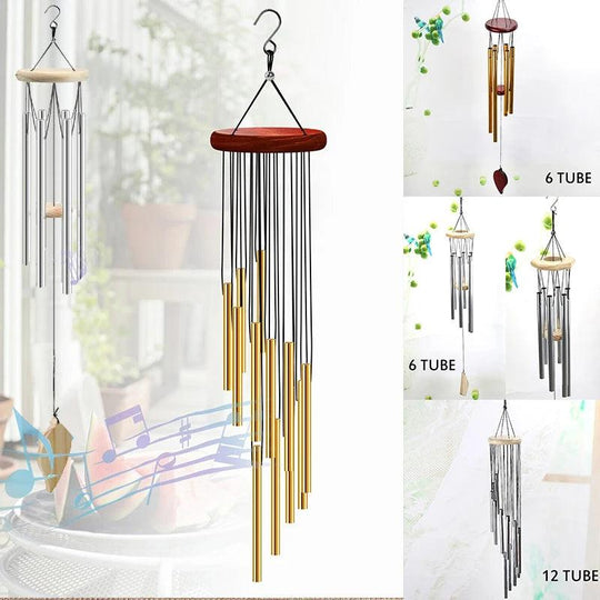 Memorial Wind Chimes for Sympathy, Personalized Corinthian Bells Chimes - Durable Outdoor Decor & Funeral Gifts