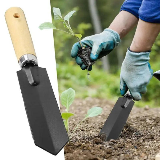 Hand Trowel Garden Tool - Professional Gardening Trowel with Wooden Handle for Digging, Planting, Transplanting - Perfect for Home, Lawn and Yard Use