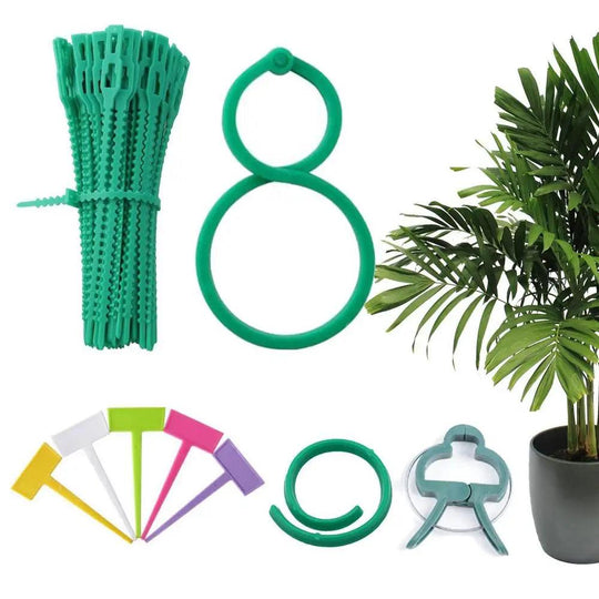 Twist Tie Garden Plant Clips – Reusable Plant Ties for Climbing Plants, Garden Twine, and Plant Securing Clips