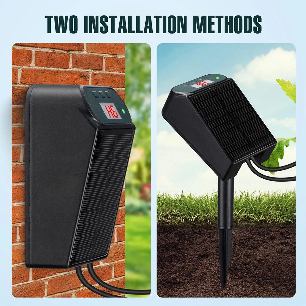 Solar Automatic Drip Irrigation Kit 5V. 2.5 W system for Home Garden | Self-Watering Solar System with Anti-Siphon Device