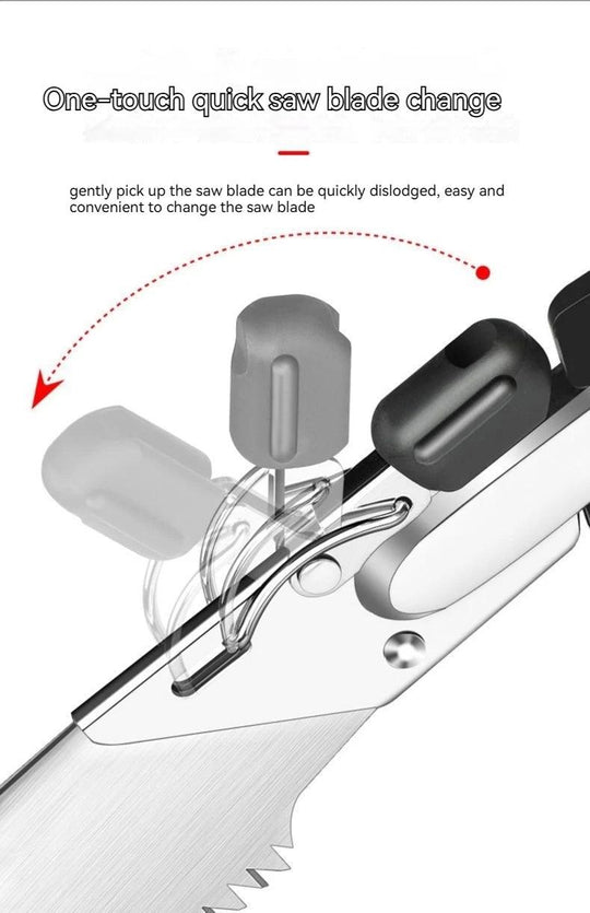 Detachable Folding Hacksaw - Multifunctional Wood Cutting and Garden Pruning Saw