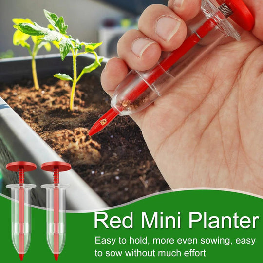 Mini Seeder Manual Seed Planter - Adjustable Multi-Functional Handheld Tool for Gardening, Flower, and Plant Sowing