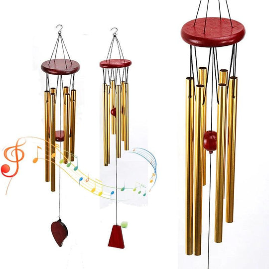 Memorial Wind Chimes for Sympathy, Personalized Corinthian Bells Chimes - Durable Outdoor Decor & Funeral Gifts