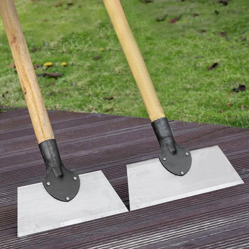 7/9.8/11.8 Inch Steel Flat Shovel for Edging, Landscaping and Ice Removal - Multifunctional Outdoor Tool