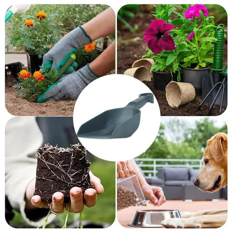 Soil Scoop Shovel - Thickened Ergonomic Plastic Hand Scoop Shovel for Snow, Gardening, and More