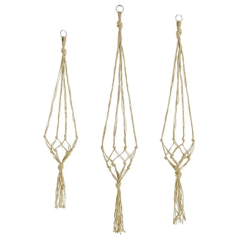 Indoor Wall Planters - Hanging Flower Pots, Vertical Garden Planters, Wall-Mounted Macrame Plant Hangers for Home and Garden Decor