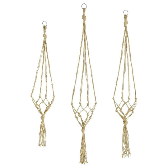 Indoor Wall Planters - Hanging Flower Pots, Vertical Garden Planters, Wall-Mounted Macrame Plant Hangers for Home and Garden Decor