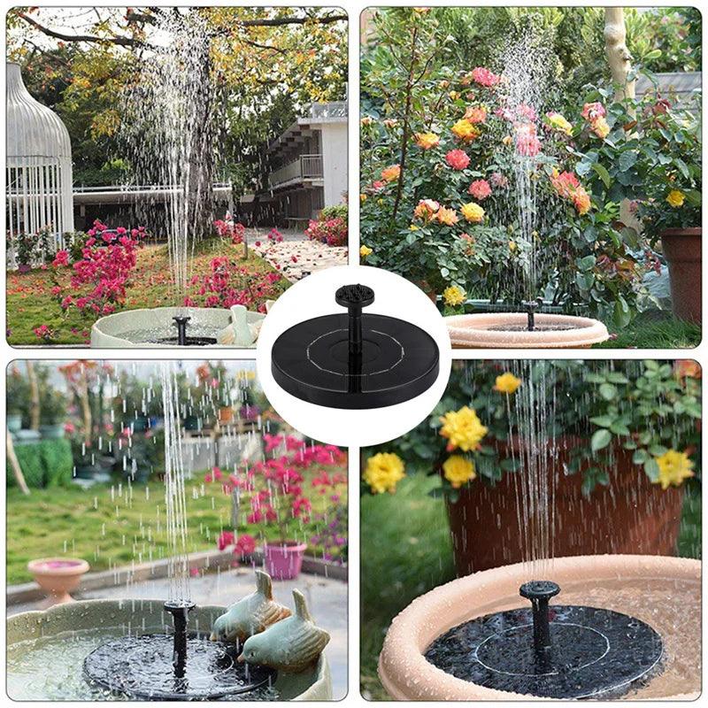 Solar Pool Fountain | Energy-Saving Waterproof Water Feature | Colorful Fountain with Waterfalls and Sprinkler for Inground & Above Ground Pools