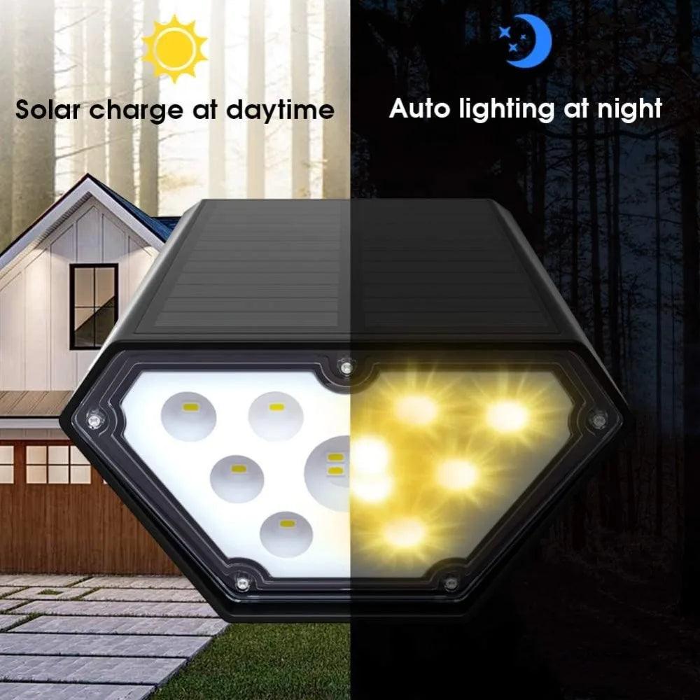 Solar Spot Lights Outdoor - Bright 700 Lumen IP67 Waterproof Adjustable LED Landscape Spotlights for House, Tree, Patio, and Pathway