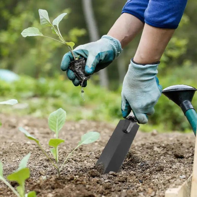 Hand Trowel Garden Tool - Professional Gardening Trowel with Wooden Handle for Digging, Planting, Transplanting - Perfect for Home, Lawn and Yard Use