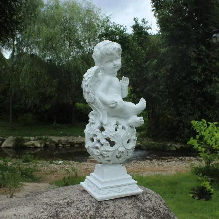 Multiple Outdoor Resin Angel Statues - Garden Decoration, Angel Figurine, and Angel Sculpture