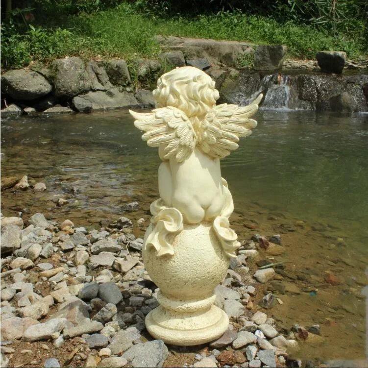 Multiple Outdoor Resin Angel Statues - Garden Decoration, Angel Figurine, and Angel Sculpture