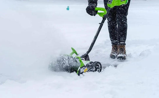 40-Volt Cordless Electric Snow Shovel, 16-Inch Width, Brushless Motor – Powerful, Cordless Snow Removal for Driveways and Sidewalks