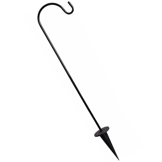 Small Shepherd Hooks 27.5 Inch Heavy Duty Iron Garden Stakes for Bird Feeders, Hanging Plants, and Decorative Yard Stakes