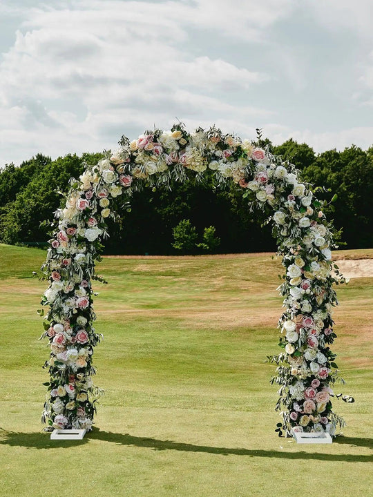 Large Metal Garden Arch for Wedding, Rose Arbor, and DIY Garden Decoration - Sturdy Archway for Yard, Party, and Outdoor Events