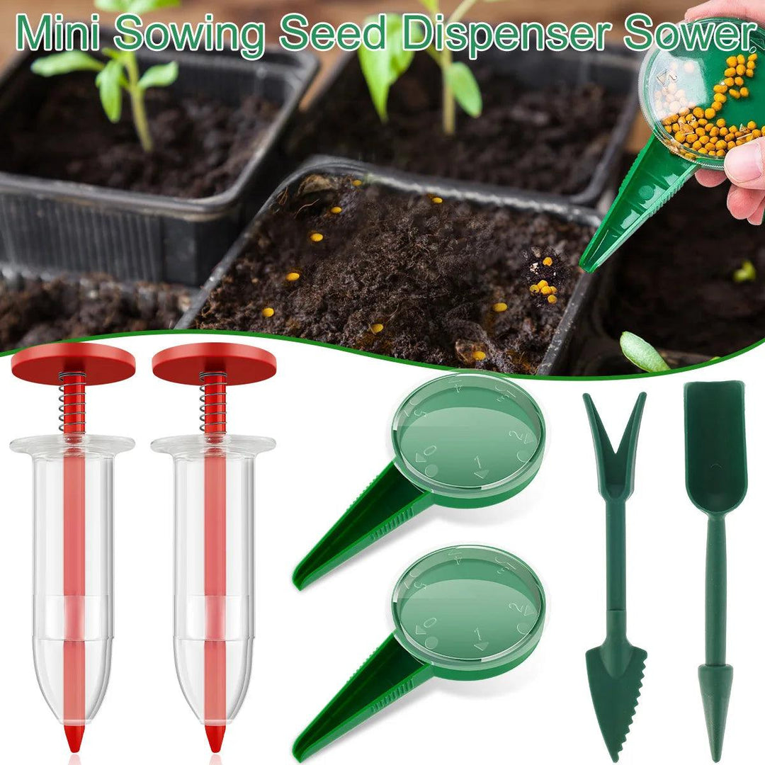 Mini Seeder Manual Seed Planter - Adjustable Multi-Functional Handheld Tool for Gardening, Flower, and Plant Sowing