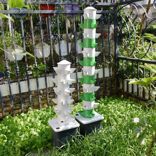 Garden Vertical Tower Planter Greenhouse Hydroponic Grow System Vertical Pot For Strawberry Vegetable Planting Equipment DIY