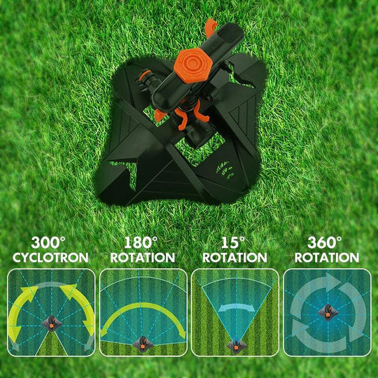 Automatic Rotating Garden Lawn Sprinkler, 360-Degree Rotating Water Sprinkler – Large Area Coverage for Lawn, Garden, and Yard Irrigation