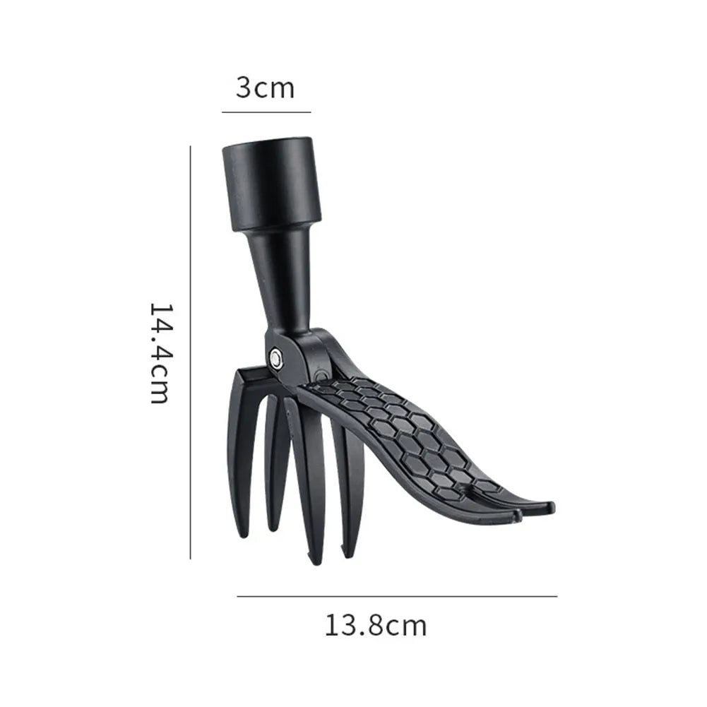 Weeding Head Replacement Claw Tool - Metal Foot Pedal Weed Puller for Stand-Up Gardening and Root Removal