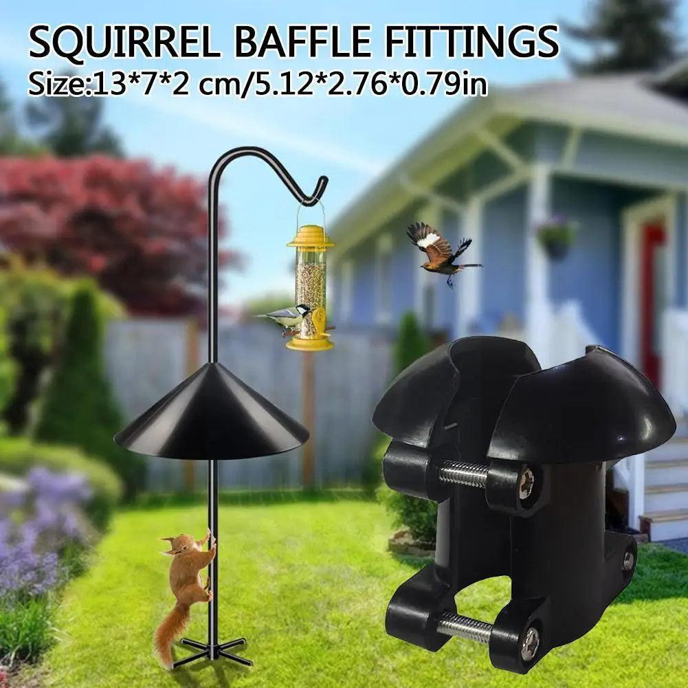 Squirrel Proof Bird Feeder Pole Baffle | Heavy Duty Pole Mounted Protection for Bird Feeders & Houses